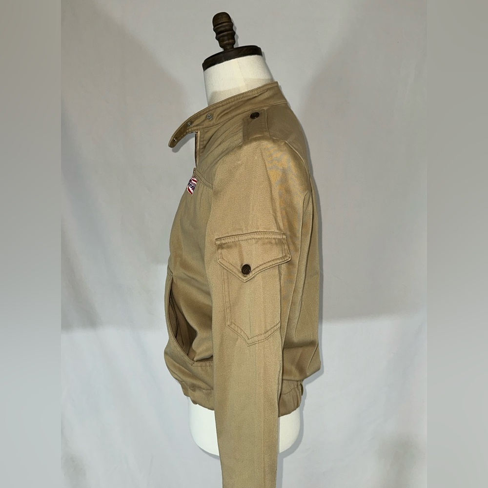 Liberty • Vintage Bomber Jacket • Khaki Size 40 - Picture 4 of 8